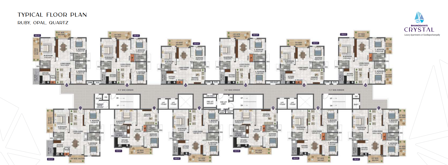 Bhanodaya Crystal Floor plan